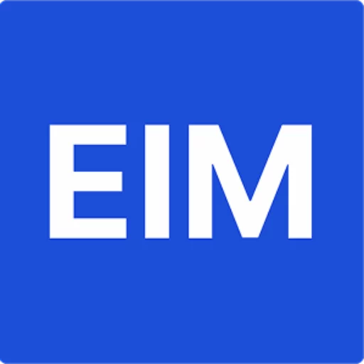 Blaues reduziertes Logo von Exzellenz Institut Mittelstand